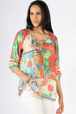 Lula Soul Botanical Top In Flame