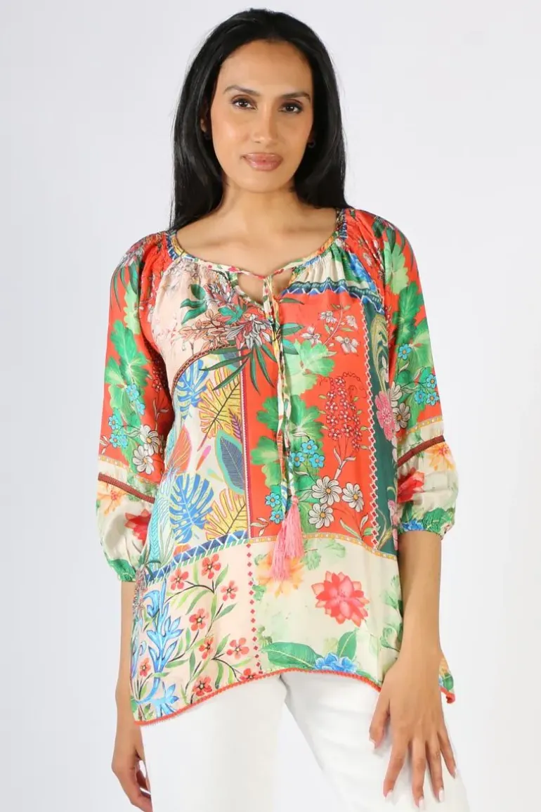 Lula Soul Botanical Top In Flame