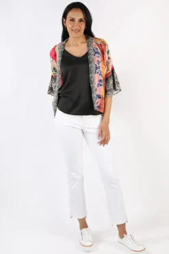 Lula Soul Capri Bolero Jacket In Multi