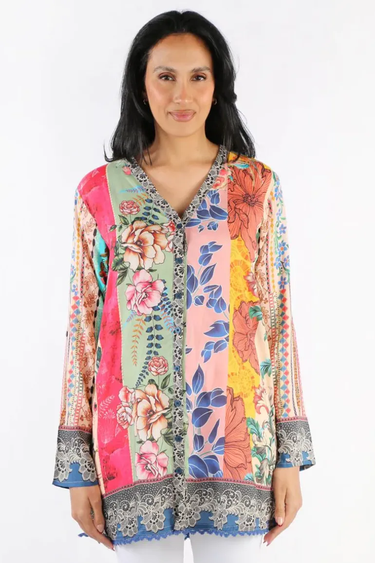 Lula Soul Capri Tunic In Multi
