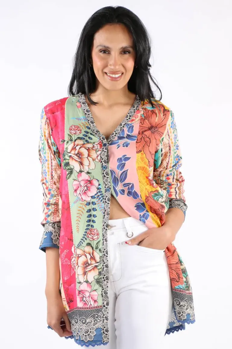 Lula Soul Capri Tunic In Multi