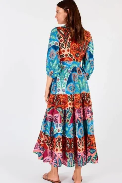 Lula Soul Poeta Wrap Dress In Multi