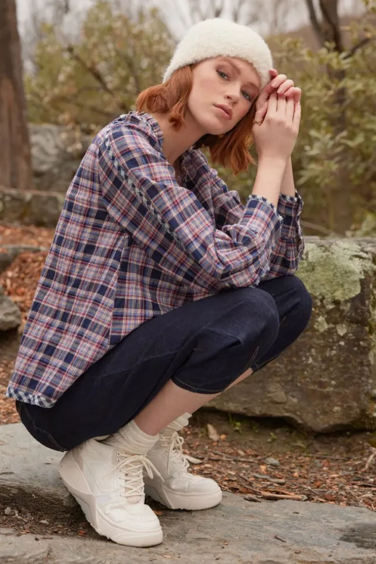Madly Sweetly Dutton Shirt In Navy