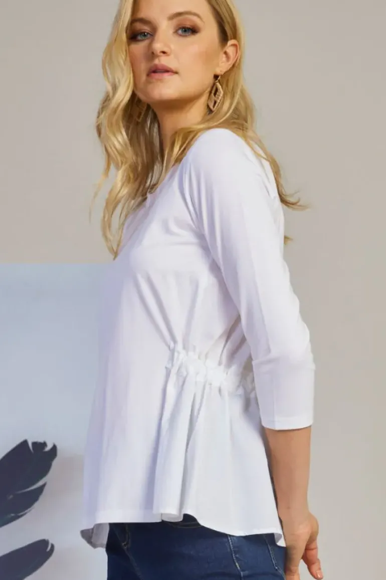 Madly Sweetly Ship Shape Top In White