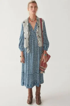 Maison Hotel Antonia Dress In Blue
