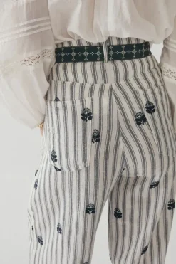 Maison Hotel Indira Pant In Stripe