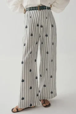 Maison Hotel Indira Pant In Stripe