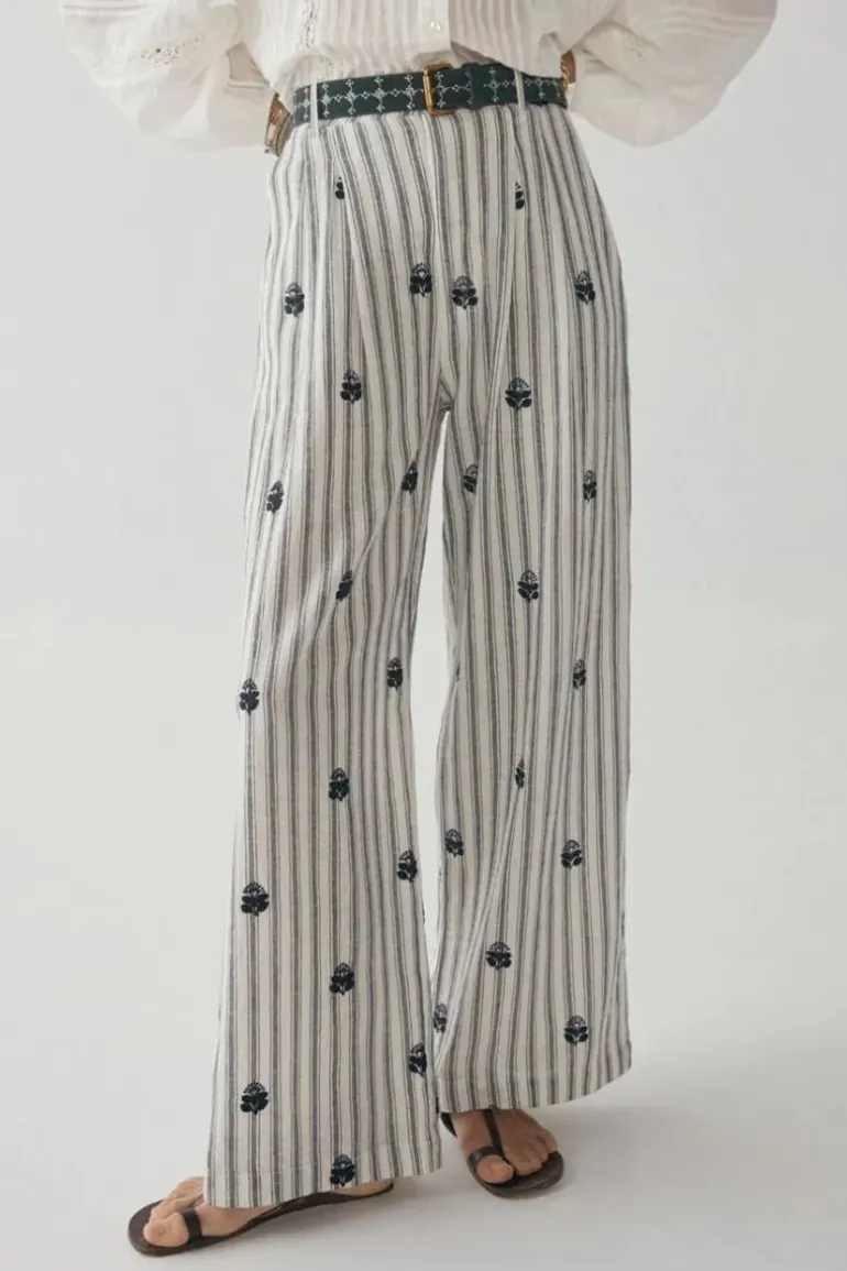 Maison Hotel Indira Pant In Stripe