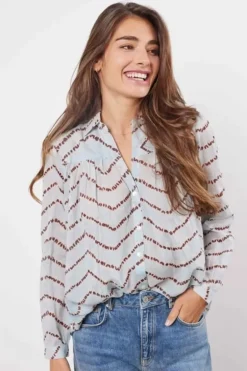 Maison Hotel Karla Celeste Shirt In Blue