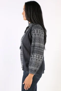 Maison Hotel Sandrine Shirt In Deep Blue