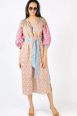Mandalay Daisy Chain Kaftan Maxi Dress In Multi