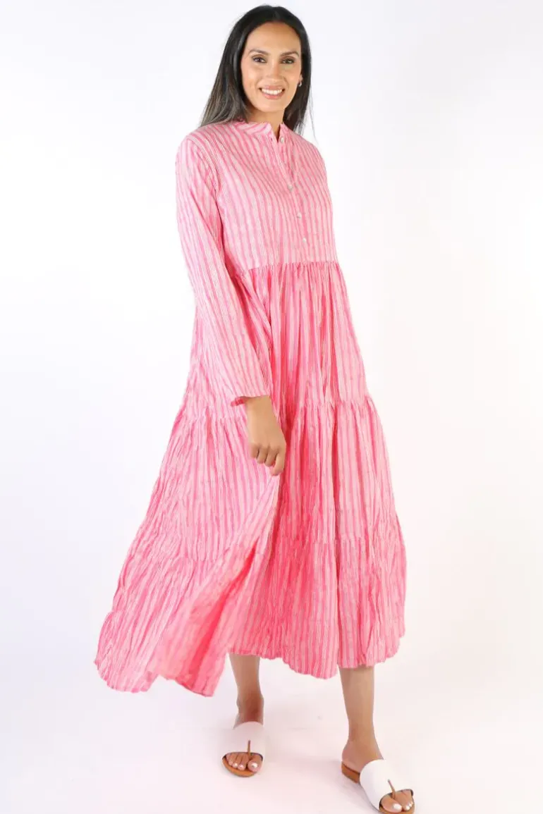 Mandalay Destination Corfu Dress In Rose