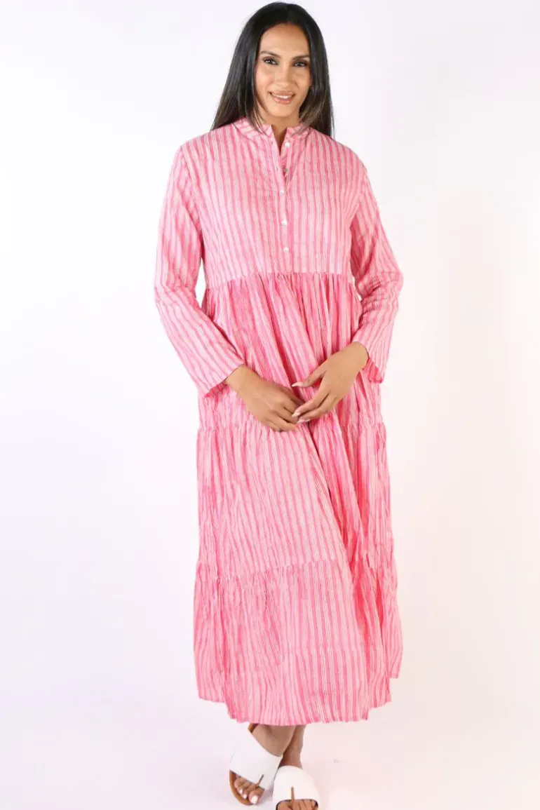 Mandalay Destination Corfu Dress In Rose