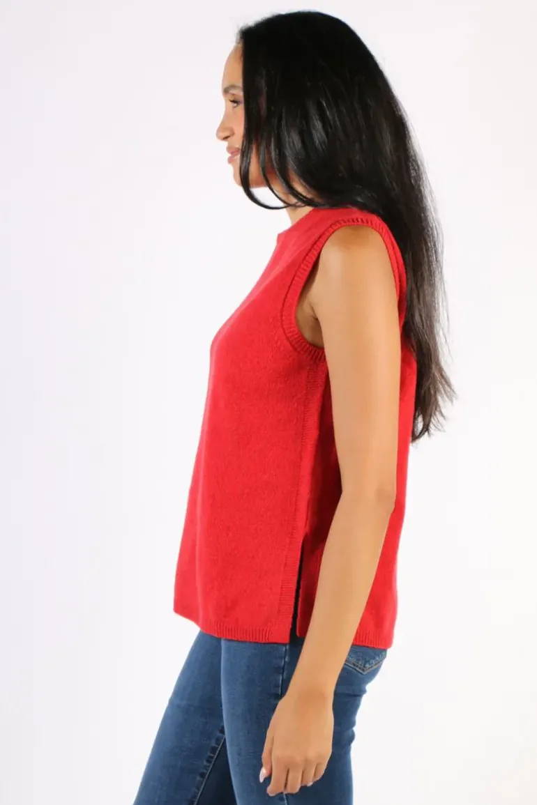 Mansted Mitos Vest In Red