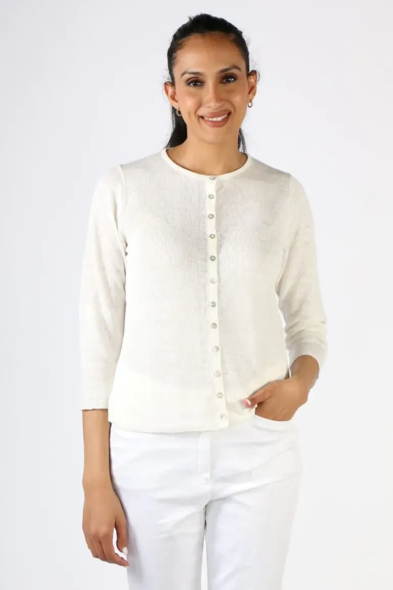 Mansted Pingu Cardi In Ivory
