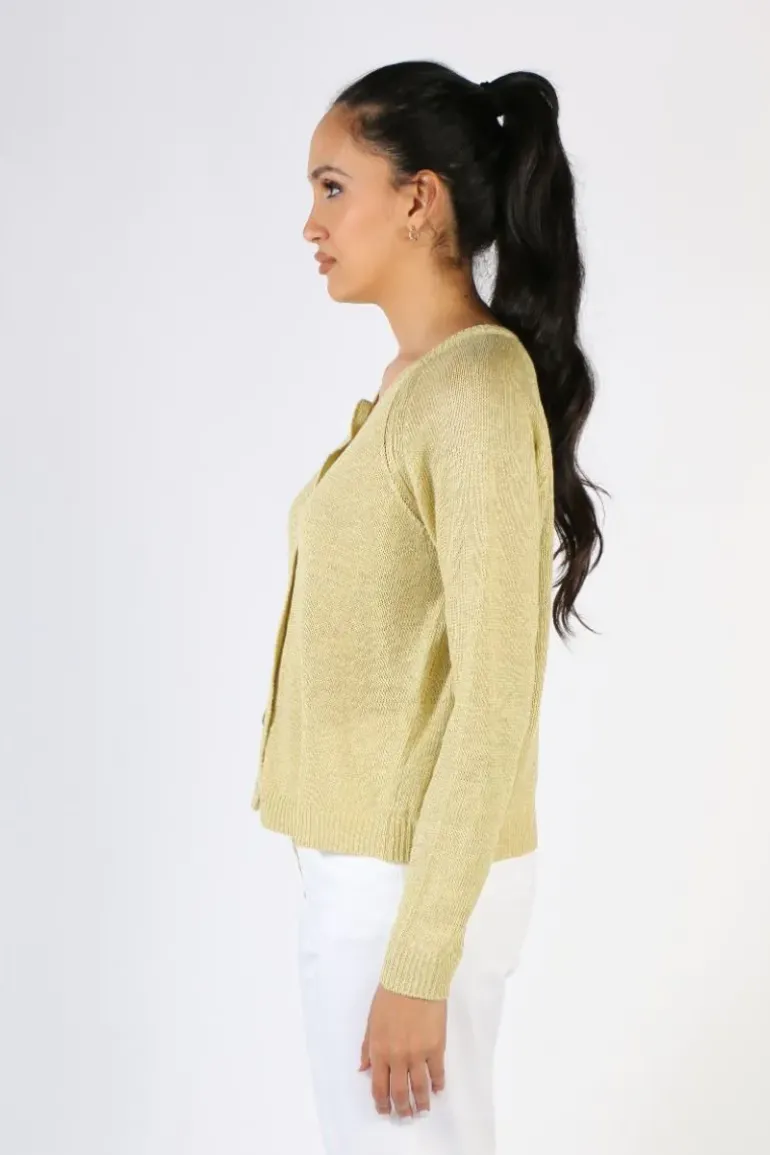 Mansted Yas Cardi In Lemon