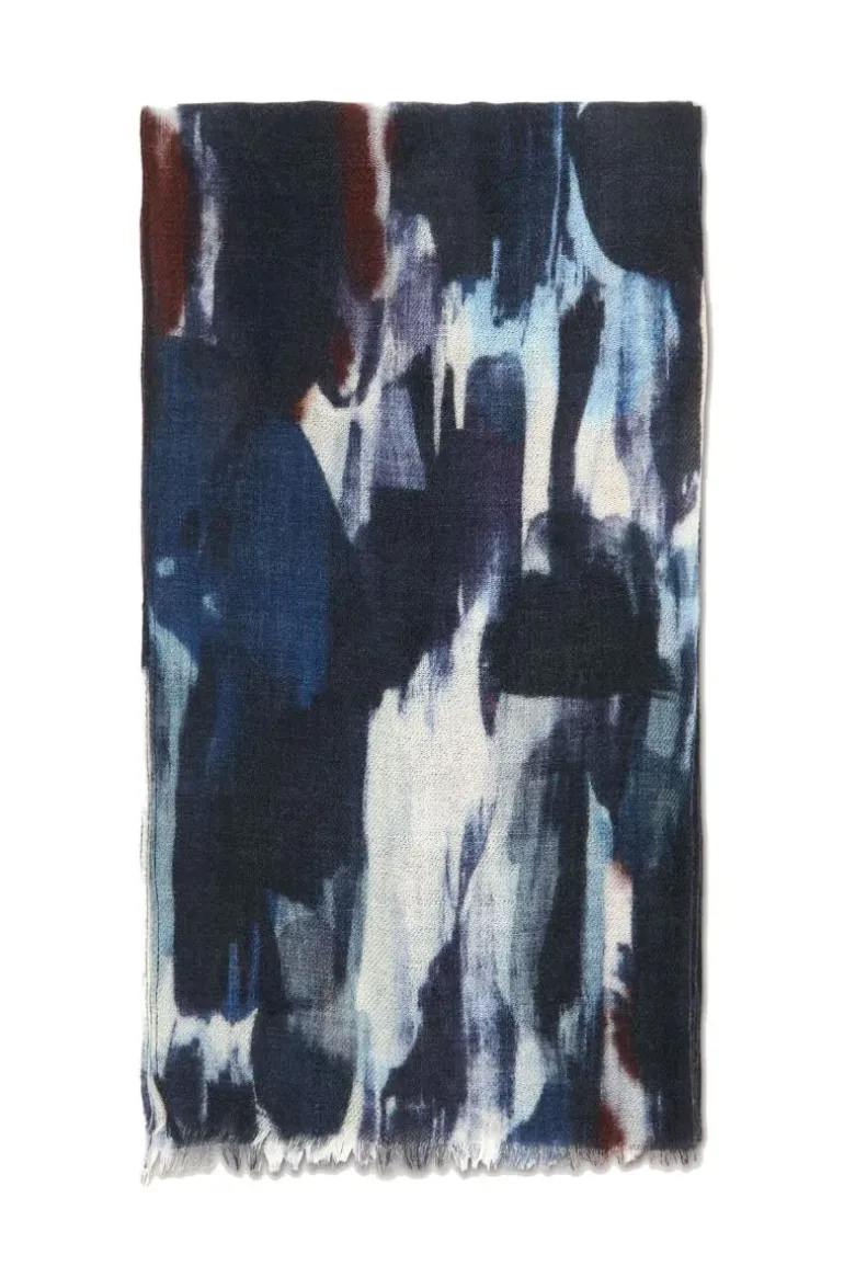 Masai Annik Wool Scarf In Blue