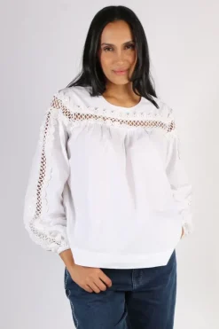 Masai Dru Lace Shirt In White