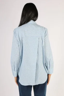 Masai Ilak Stripe Shirt In Blue