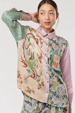Me369 Isabel Shirt In L'Amour Print