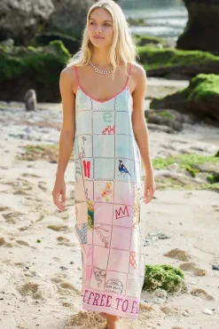 Me369 Olivia Linen Dress In Print