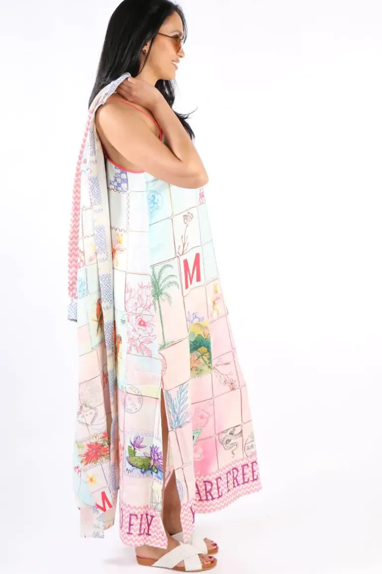 Me369 Olivia Linen Dress In Print