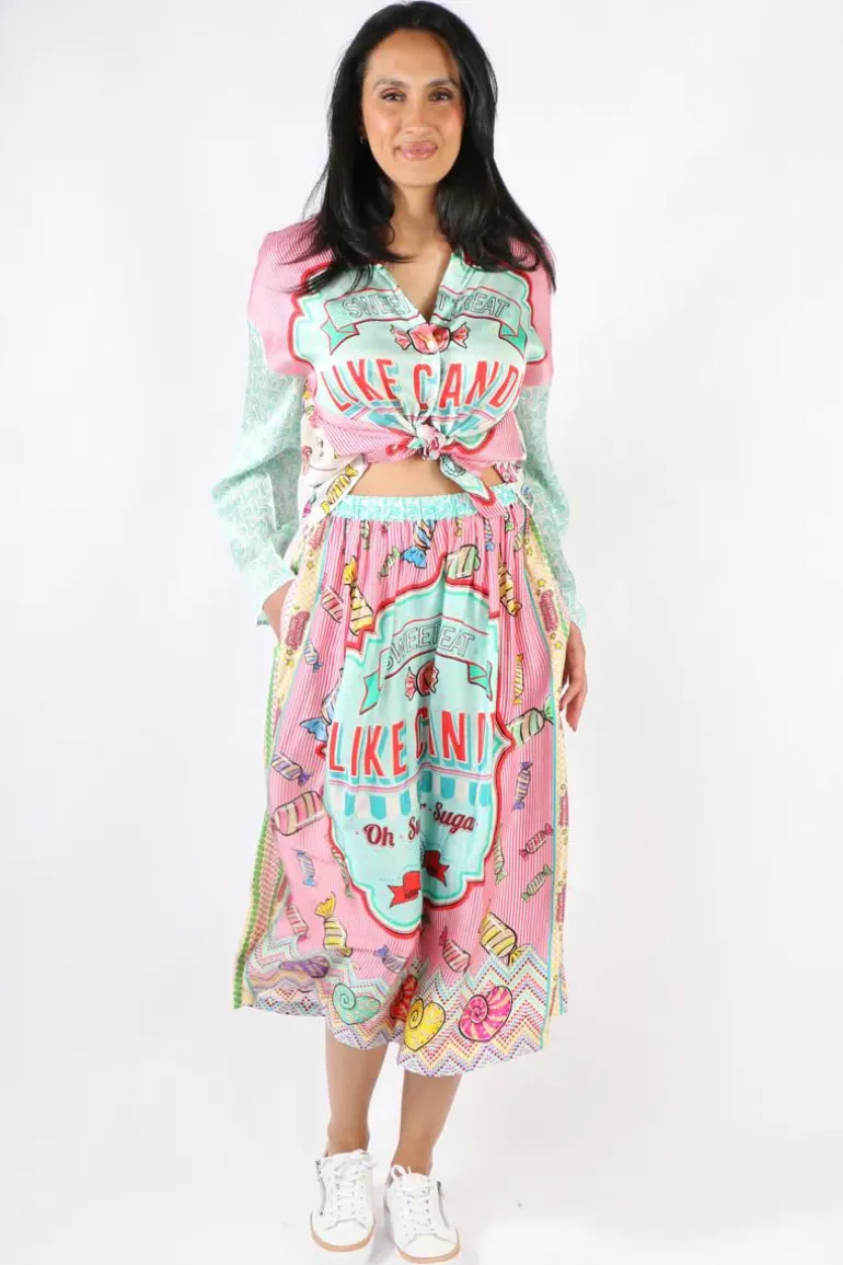 Me369 Vanessa Candy Skirt In Print