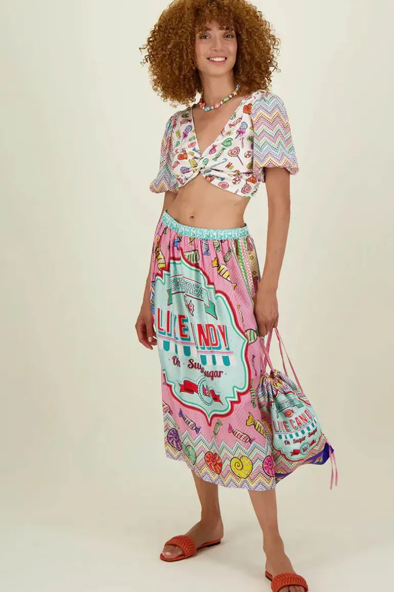 Me369 Vanessa Candy Skirt In Print