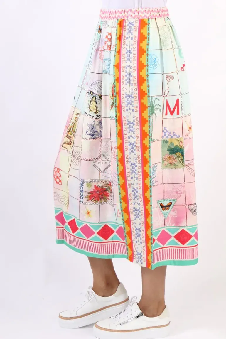 Me369 Vanessa Heritage Skirt In Print