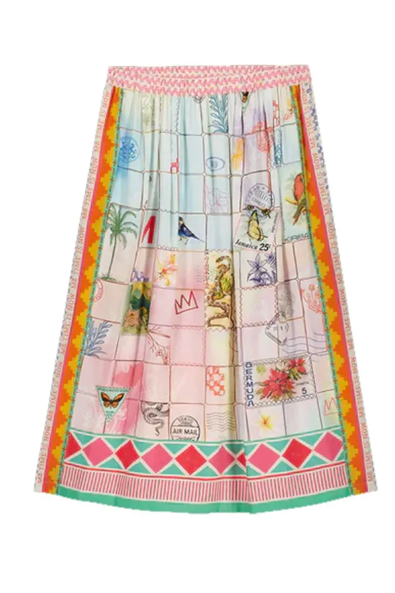 Me369 Vanessa Heritage Skirt In Print