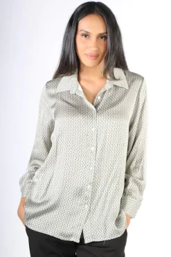 Milson Lola Classica Printed Shirt In Lime