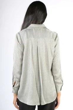 Milson Lola Classica Printed Shirt In Lime
