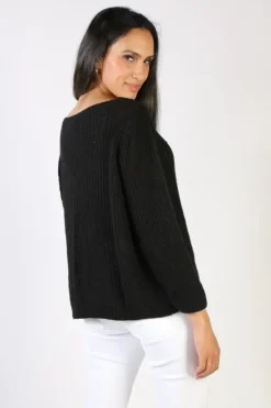 Milson Piper Jumper In Black