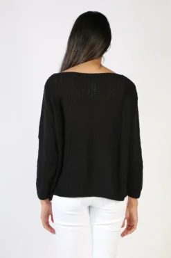 Milson Piper Jumper In Black