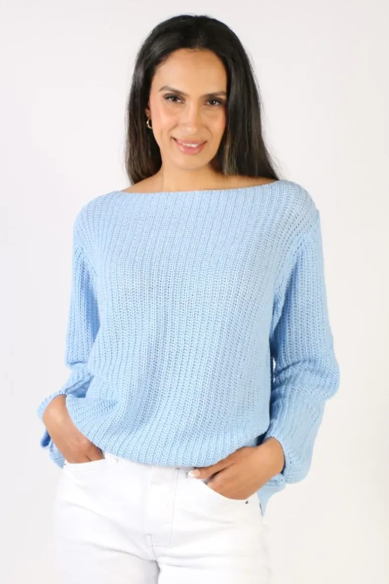 Milson Piper Jumper In Chambray