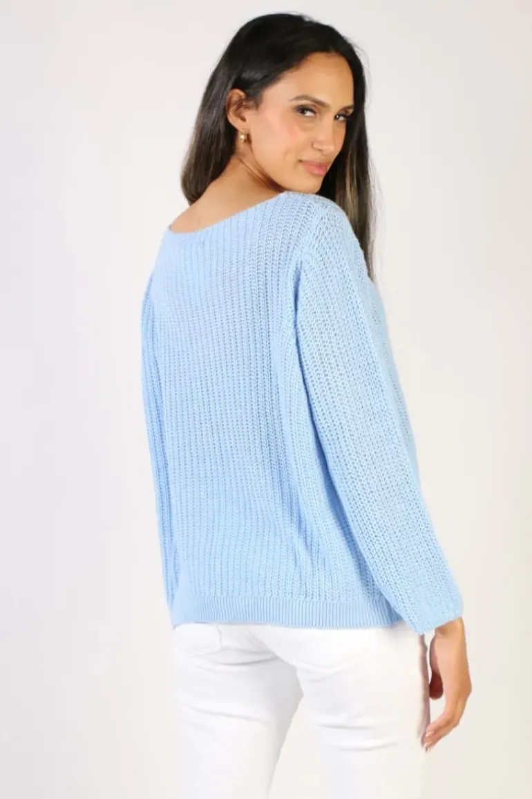 Milson Piper Jumper In Chambray