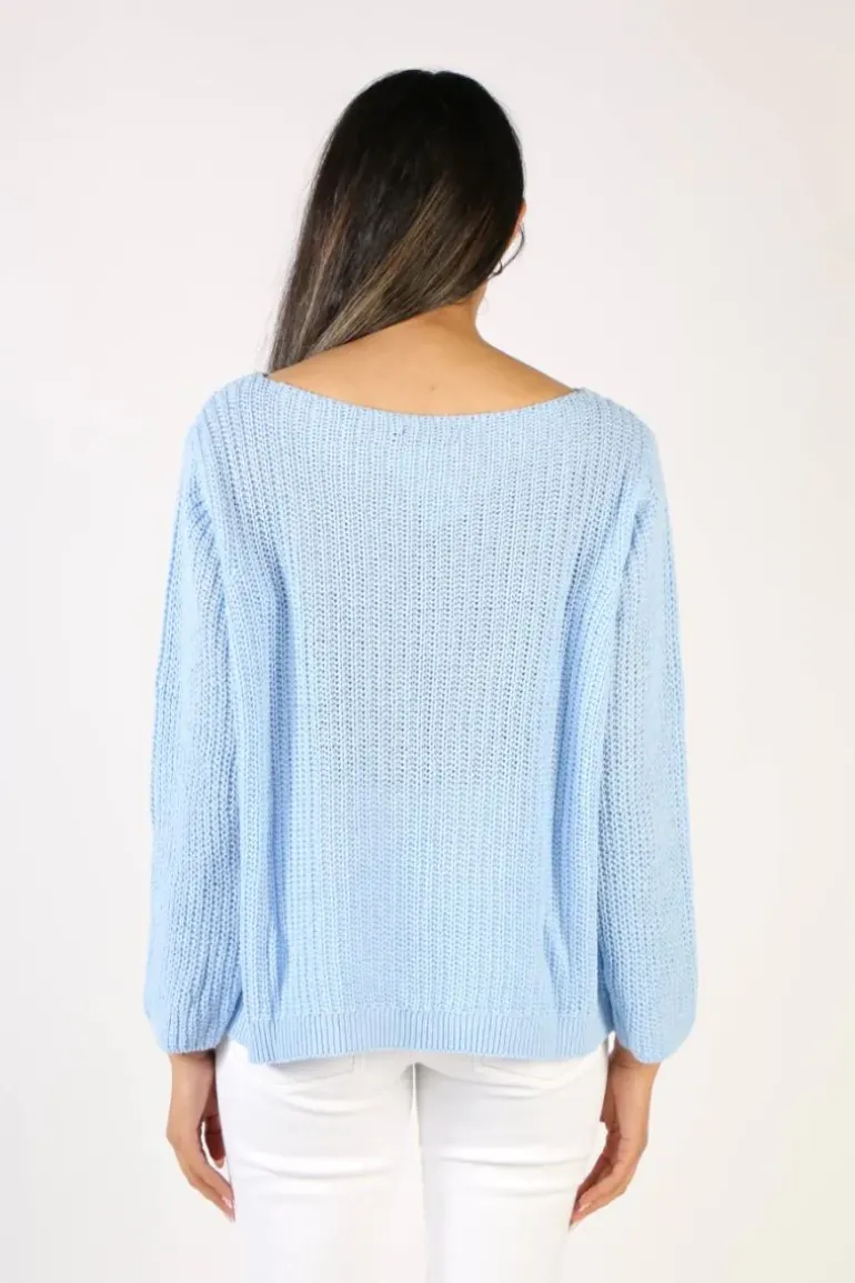 Milson Piper Jumper In Chambray