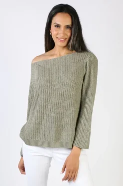 Milson Piper Jumper In Olive