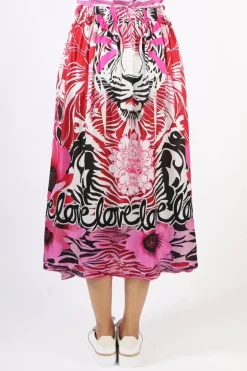 Miss Goodlife Good Vibes Skirt In Pink