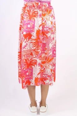 Miss Goodlife Self Love Skirt In Orange