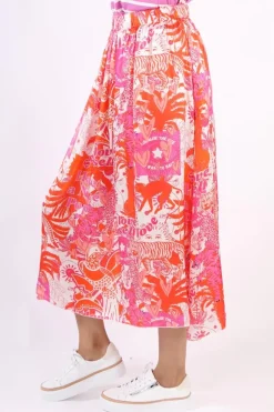Miss Goodlife Self Love Skirt In Orange