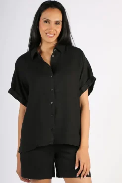 Mos Mosh Aven Shirt In Black
