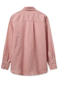 Mos Mosh Elinda Striped Shirt In Rose