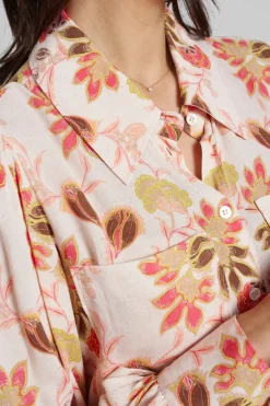 Mos Mosh Emerson Silver Floral Dress In Print