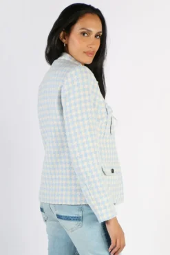 Mos Mosh Iris Ester Jacket In Sky Check