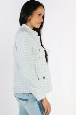 Mos Mosh Iris Ester Jacket In Sky Check