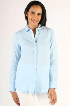 Mos Mosh Kali Linen Shirt In Sky