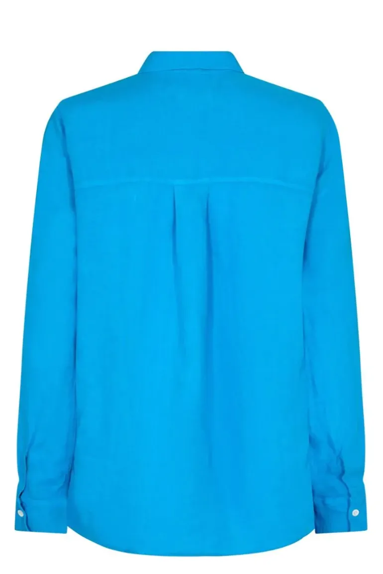 Mos Mosh Kali Linen Shirt In Regatta