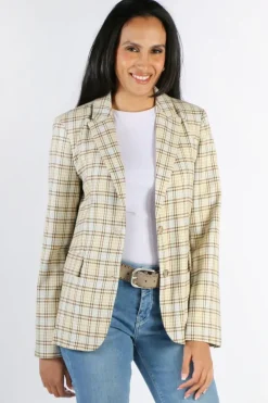 Mos Mosh Lake Iza Blazer In Check