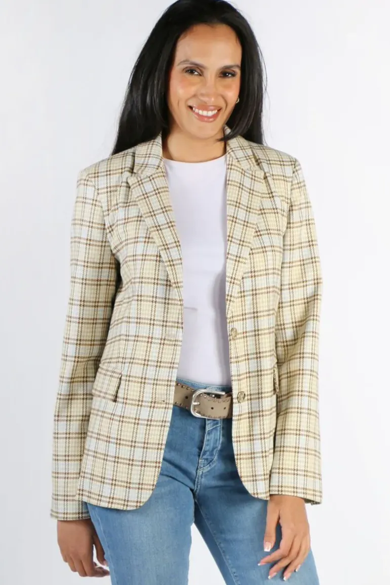 Mos Mosh Lake Iza Blazer In Check